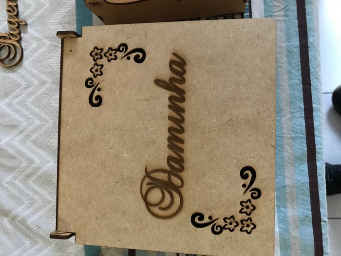 Caixinhas para convidar padrinho , madrinhas e daminhas - 1