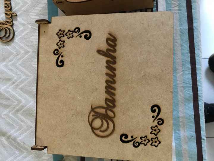 Caixinhas para convidar padrinho , madrinhas e daminhas - 1