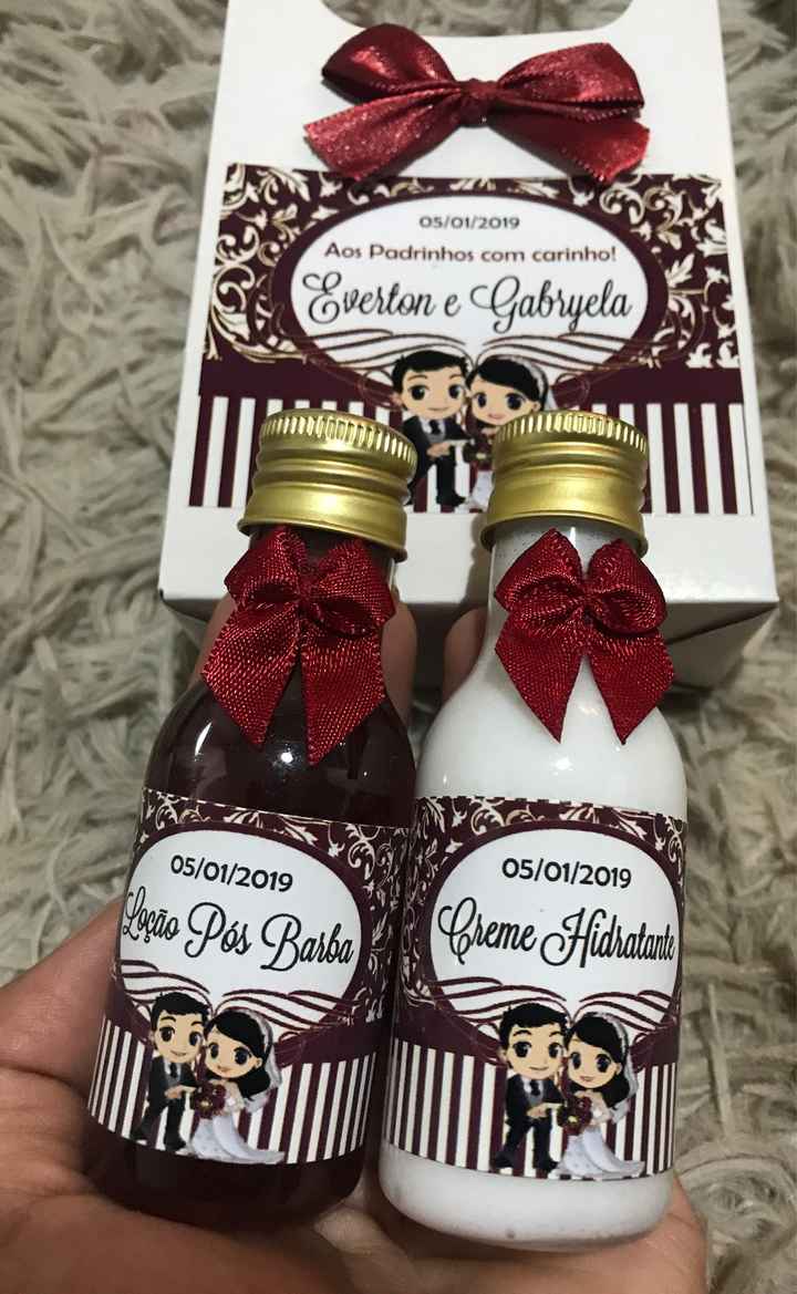 Lembrancinha Padrinhos - 1