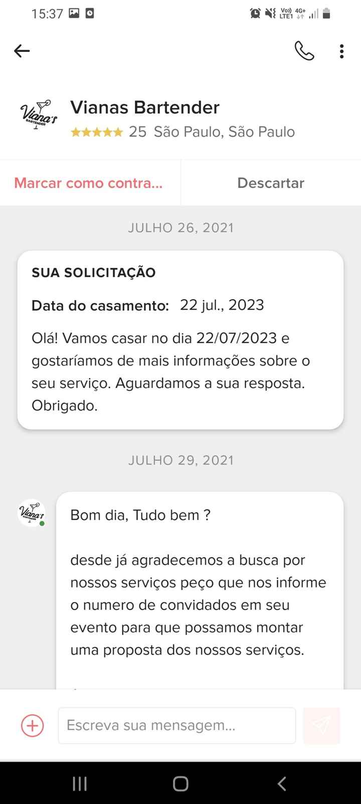 Alerta de fornecedor com péssimo atendimento - 1