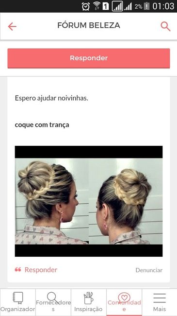 Modelo de cabelo para o dia do casamento. - 1