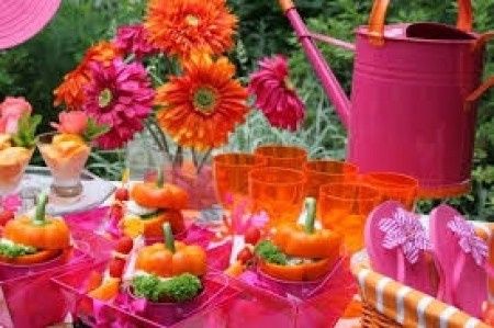 laranja e rosa