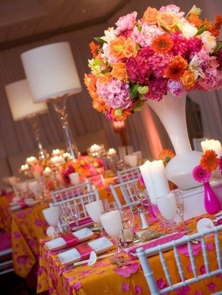 laranja e rosa
