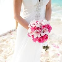 orquídeas com rosas pink