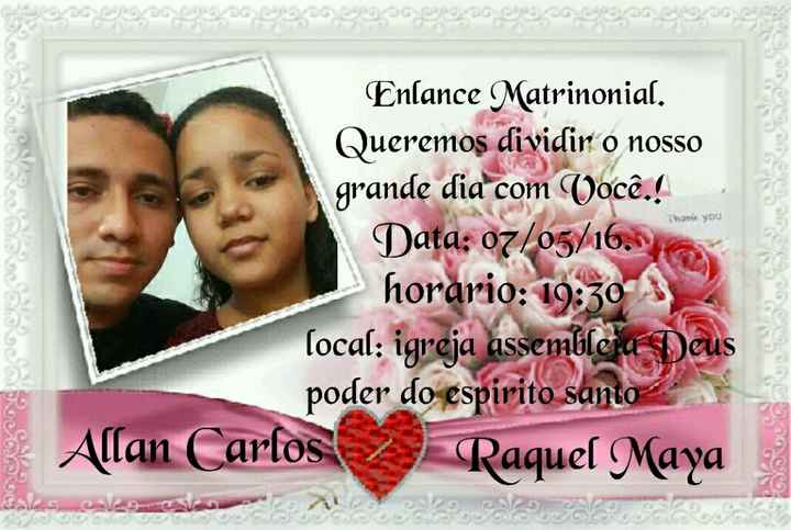 Meu convite de casamento - 1
