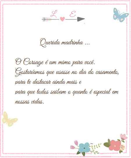 Querida madrinha 