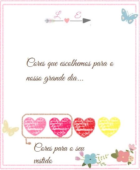 Cores do vestido 