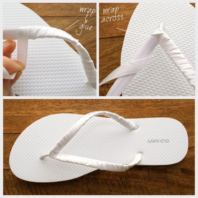 Havaianas com fita de cetim