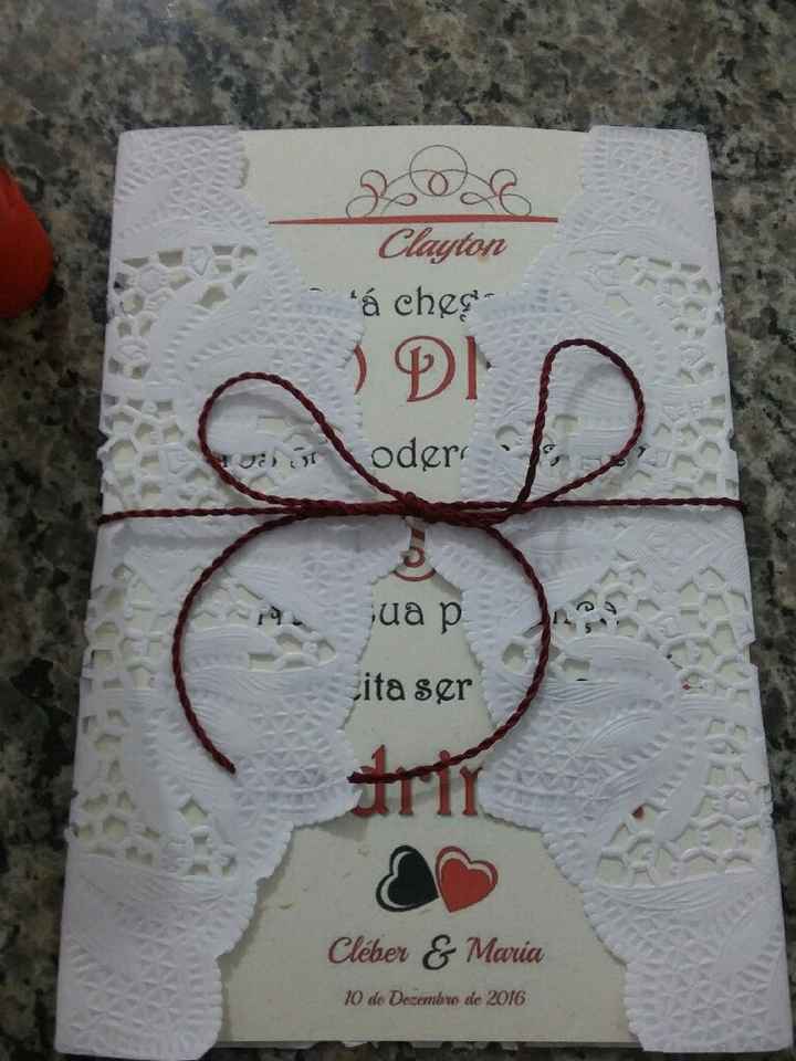 Convite dos padrinhos venham ver - 1