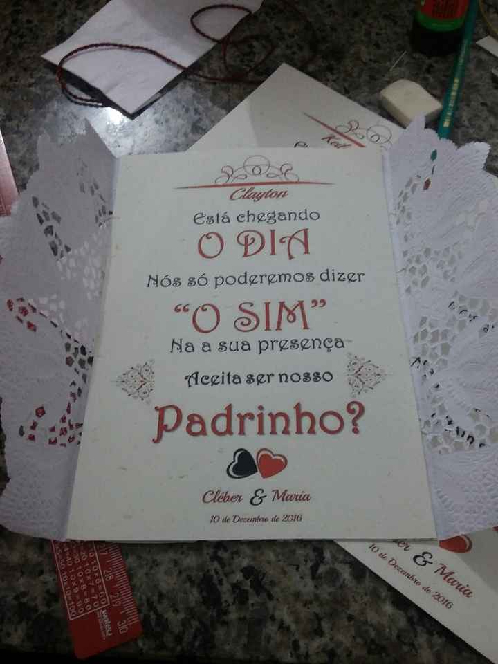 Convite dos padrinhos venham ver - 2