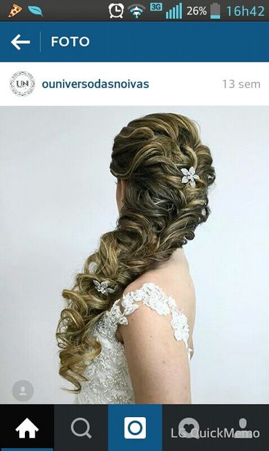 Penteado da noiva - 1