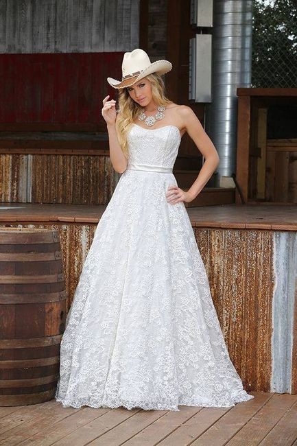 vestido de noiva country