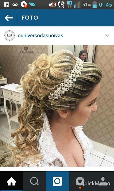 Modelo de cabelo para o dia do casamento. - 1