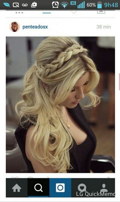 Dicas penteado cabelo semi preso e solto com veu - 2