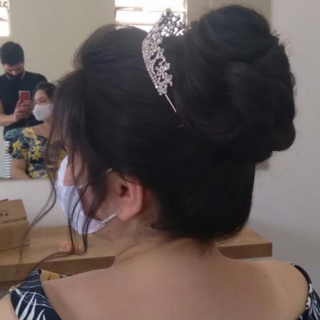 Teste de penteado, falta uma semana 👰 3