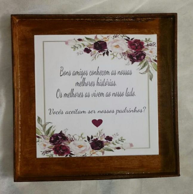 Convite dos padrinhos feito por nós ❤ - 2