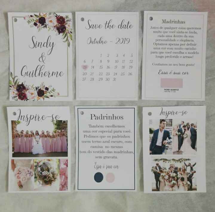 Convite dos padrinhos feito por nós ❤ - 1