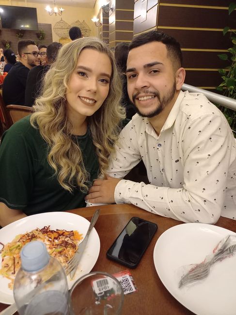 Nosso noivado/ Entrega das caixinhas dos padrinhos 2