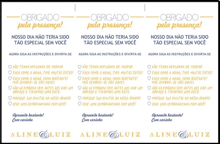 Agradecimento - Arte
