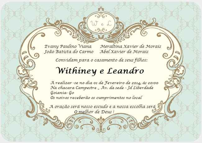 Convite casamento 
