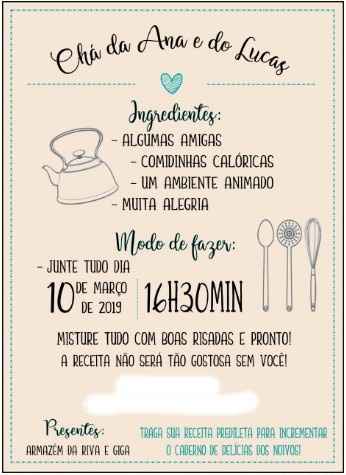 Convite do chá