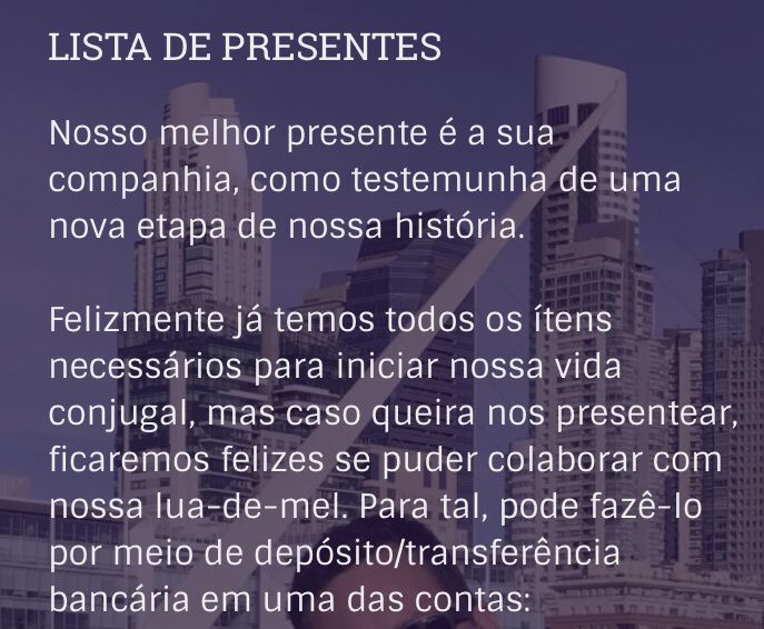 Presente em dinheiro x passar gravata 1