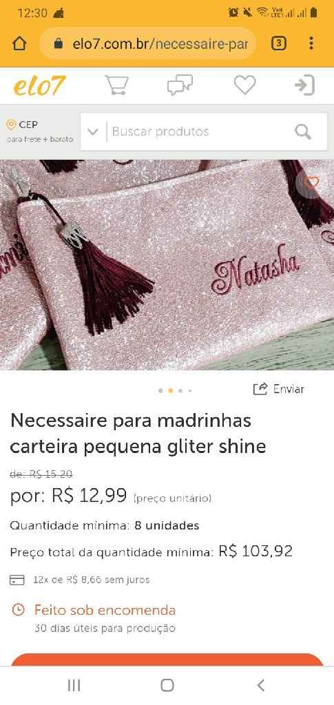 Convites para as madrinhas - 1