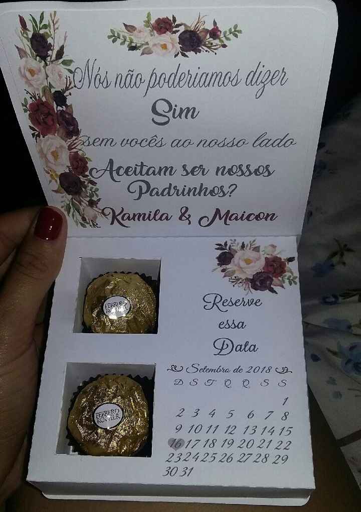 Convite para padrinhos - 2