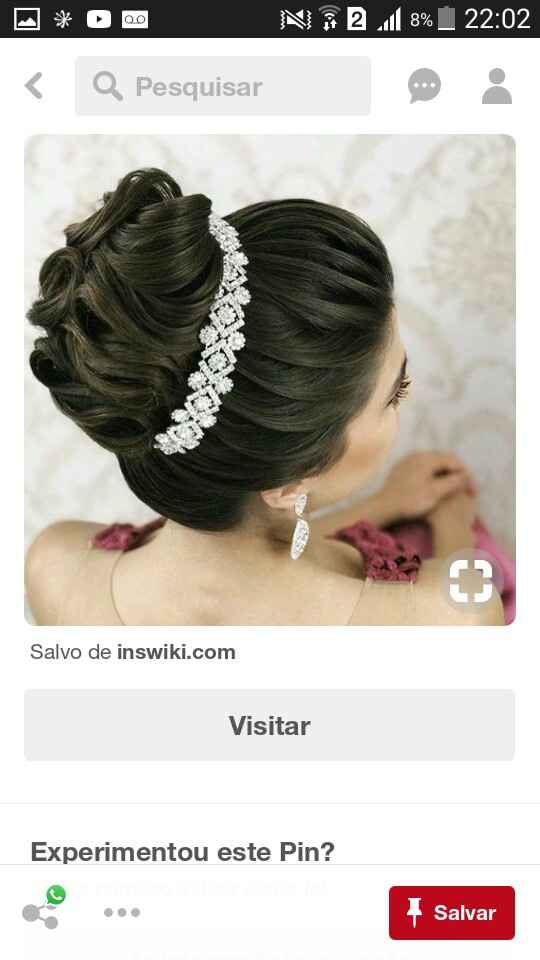 Penteado com cabelo preso - Inspirações - 1