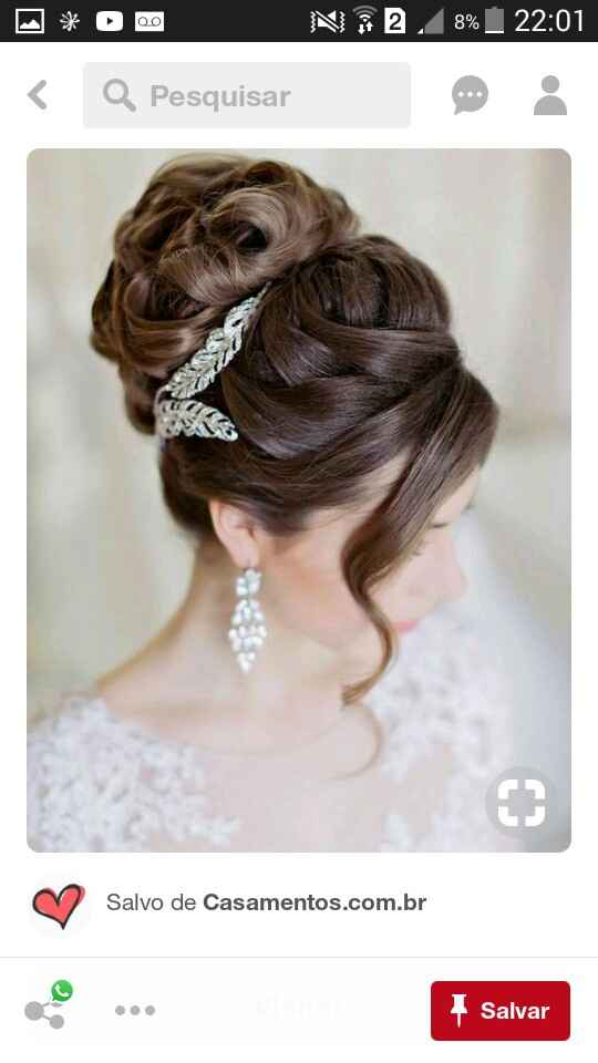 Penteado com cabelo preso - Inspirações - 2