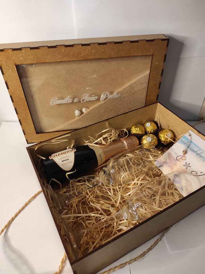 Caixa personalizada dos padrinhos - 1