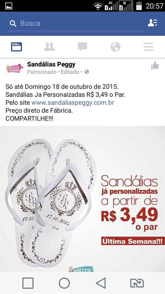Urgente ! par de sandalia r$ 3.49 - 1
