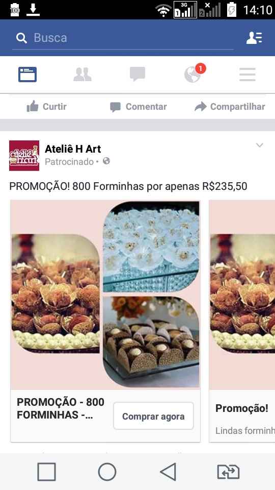 PromoÇÃo forminhas - 1