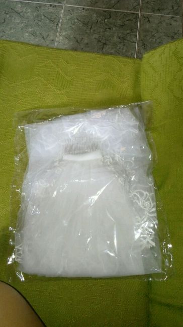 Meu véu aliexpress chegou! - 2