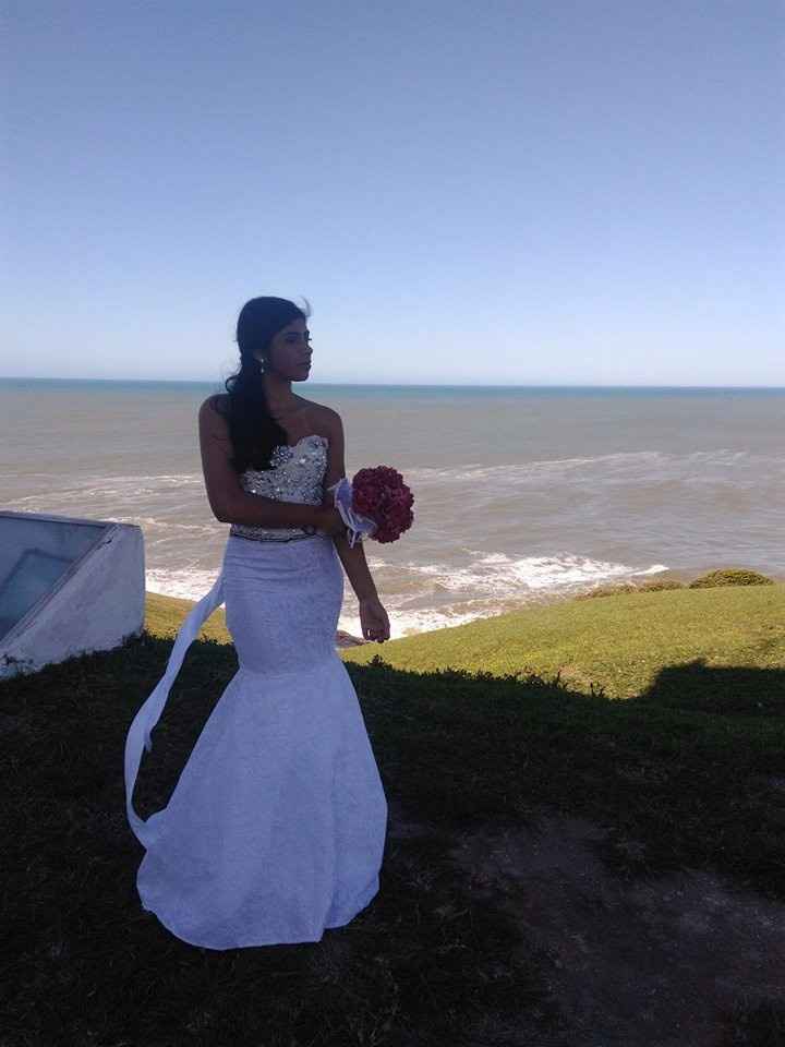 Vestido de noiva , usei para um ensaio da loja de uma amiga , eu me apaixonei no modelo sereia , ja 