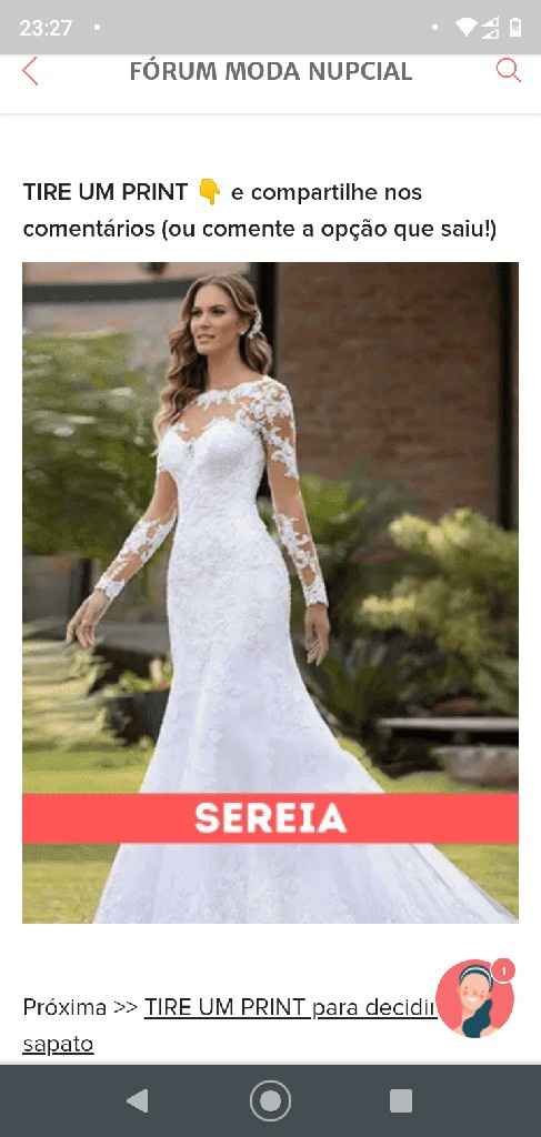 TIRE UM PRINT para decidir o vestido - 1