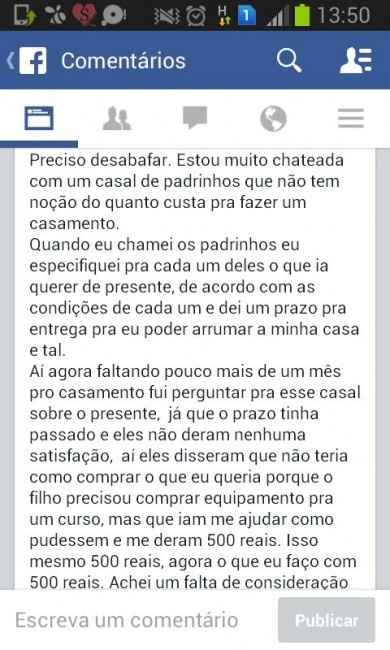 Qual o valor dos Padrinhos?  - 1