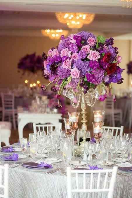 Flores em tons de roxo para usar na decoração do casamento 💜 - 7