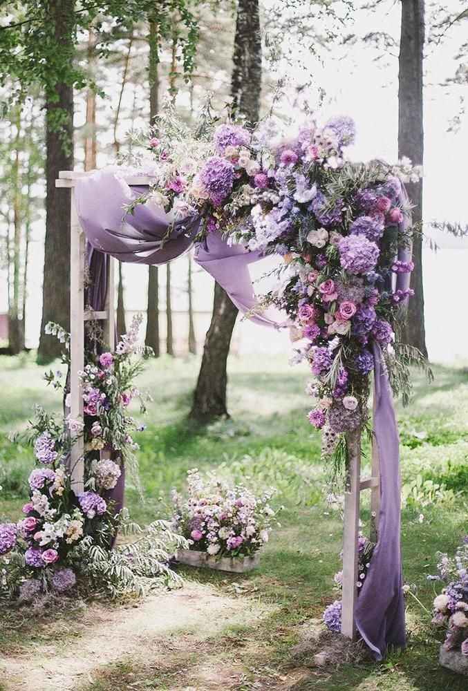 Flores em tons de roxo para usar na decoração do casamento 💜 - 17