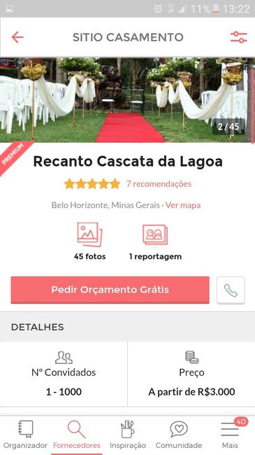 Orçamento para casamento ao ar livre - 3