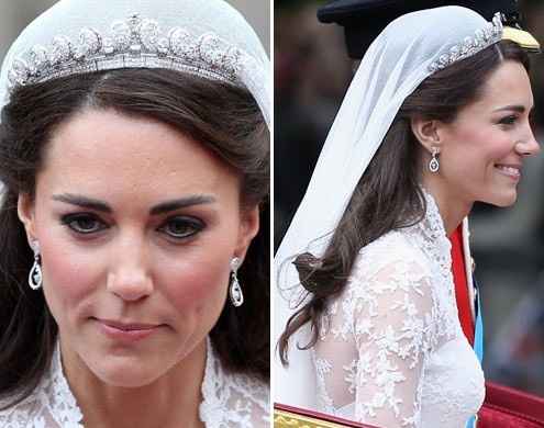 Véu e penteado da Princesa Kate