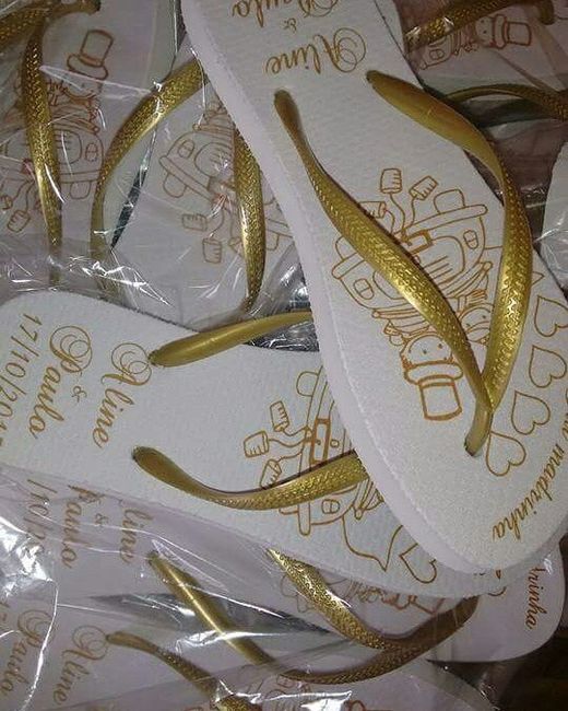 Chinelos para madrinhas e convidados