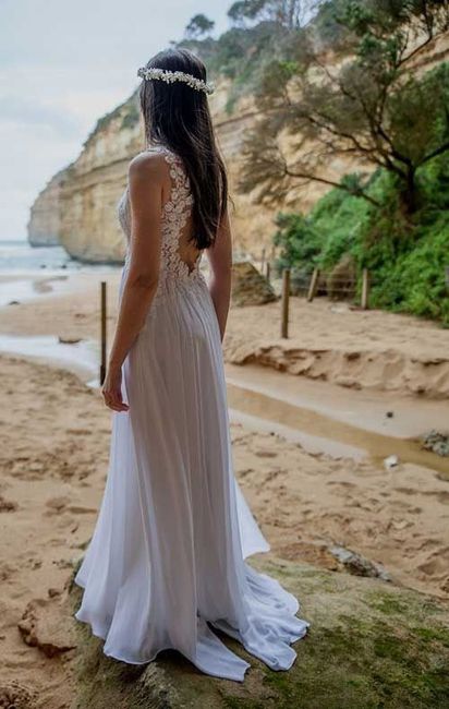 Casando na praia: Vestido de noiva 3