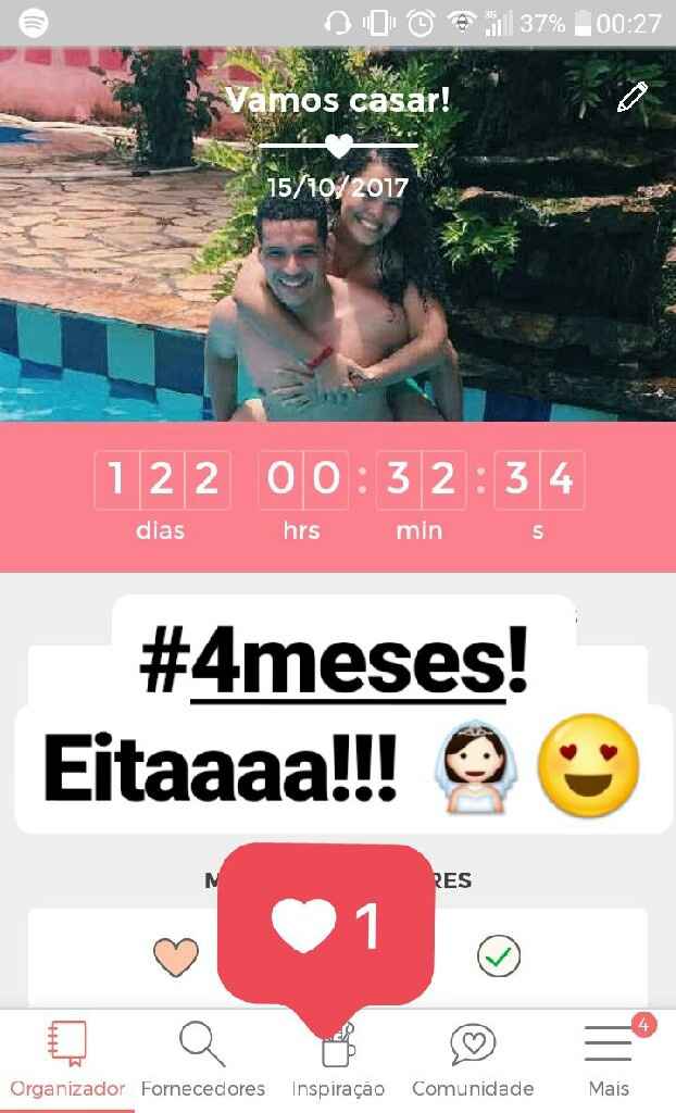 O coração só acelera! #4meses - 1