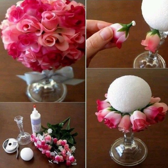 Arranjo com flor artificial