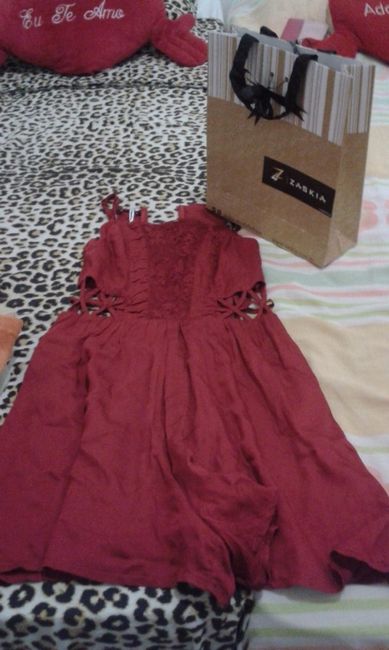 Vestido que ele me deu para a ocasião