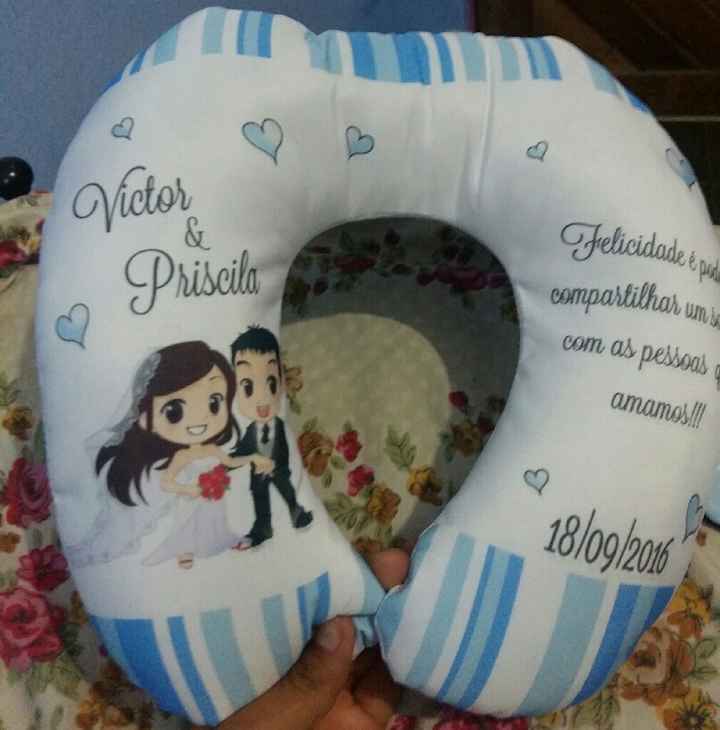Lembrança padrinhos almofadas vem ver - 1