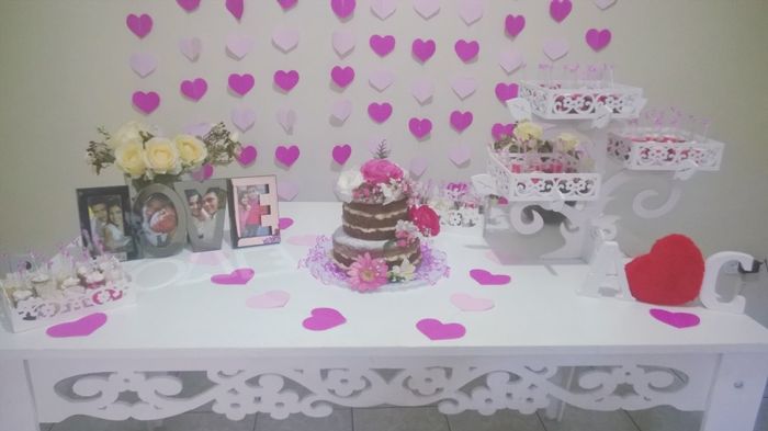 A decoraçao da mesa 