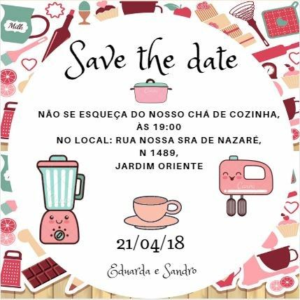 Meu convite de casamento e chalkboard para o chá de panela 3