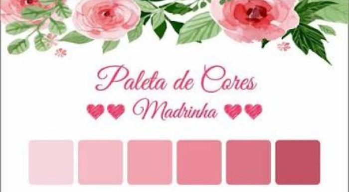 Qual será a cor dos vestidos das madrinhas? - 1